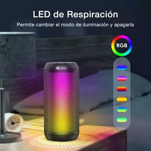 Parlante Bluetooth Inalámbrico Led Portátil Audio Rítmico