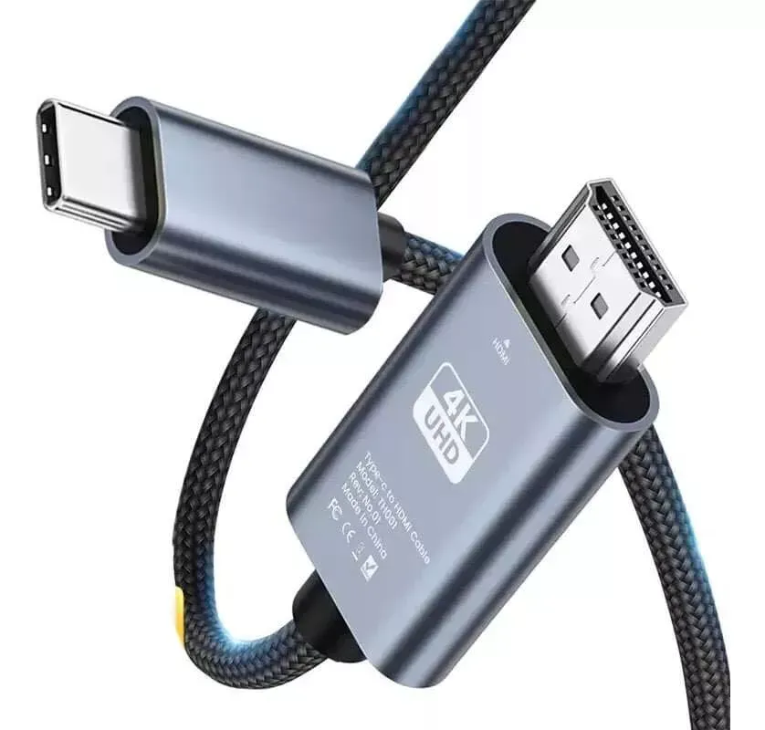 Cable Adaptador Tipo C A Hdmi 4k 60hz Para Celular/mac/iPad