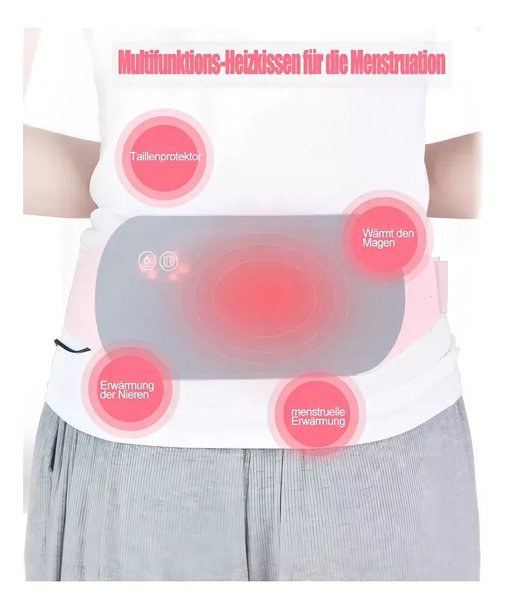 Almohadilla Térmica Eléctrica Menstrual Zona Lumbar Mensual