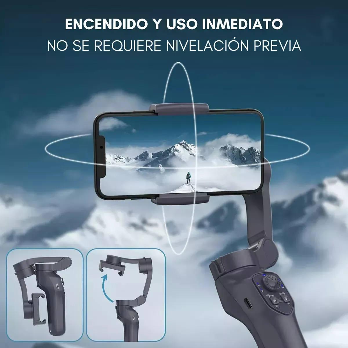 Estabilizador De Celular Gimbal 3 Ejes Profesional + Tripode