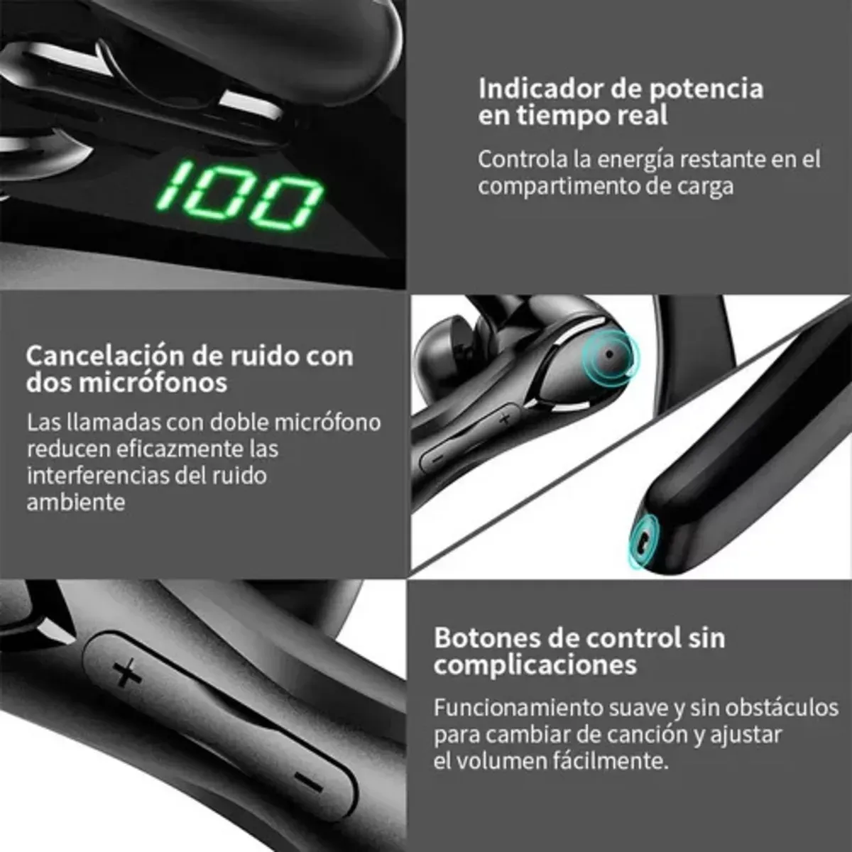 Audífono Manos Libre Conducción Inalámbricos Bluetooth V5.1