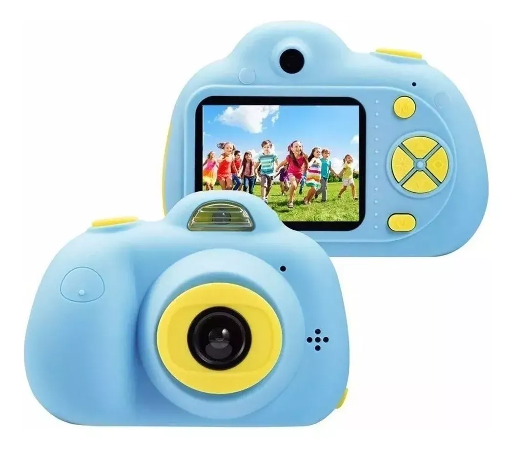 Cámara Fotográfica Digital Infantil Para Niños Fotos Videos Color Azul