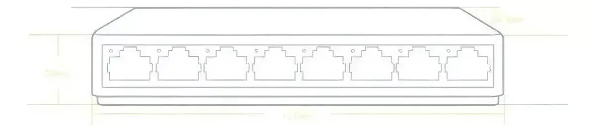 Switch 8 Puertos 10/100 Mbps Hub Internet Ethernet Rj45