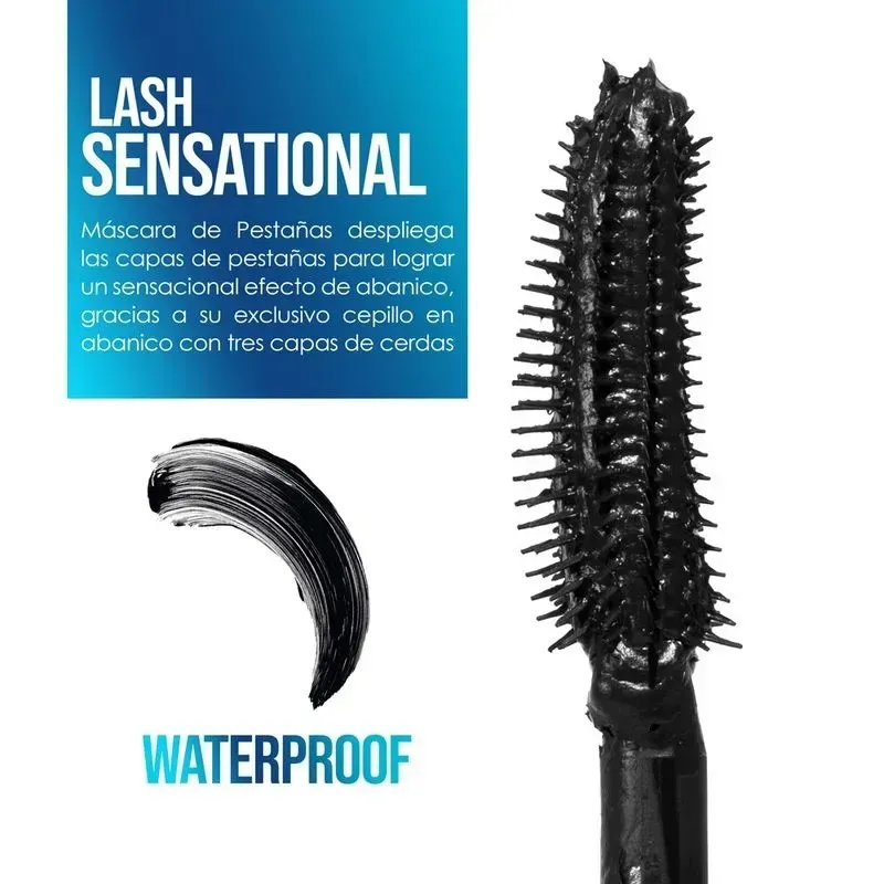 Pestañina Maybelline Lash Sensational WP x9,5ml