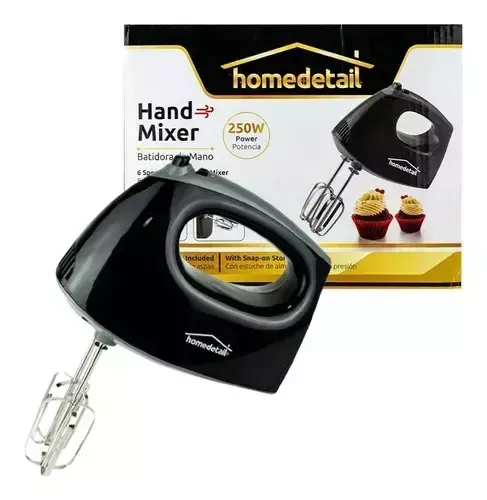 Batidora De Mano 6 Velocidades Hand Mixer 2 Aspas