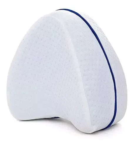 Pierna Cojín Triangular Almohada Ortopédica Para Piernas Color Blanco