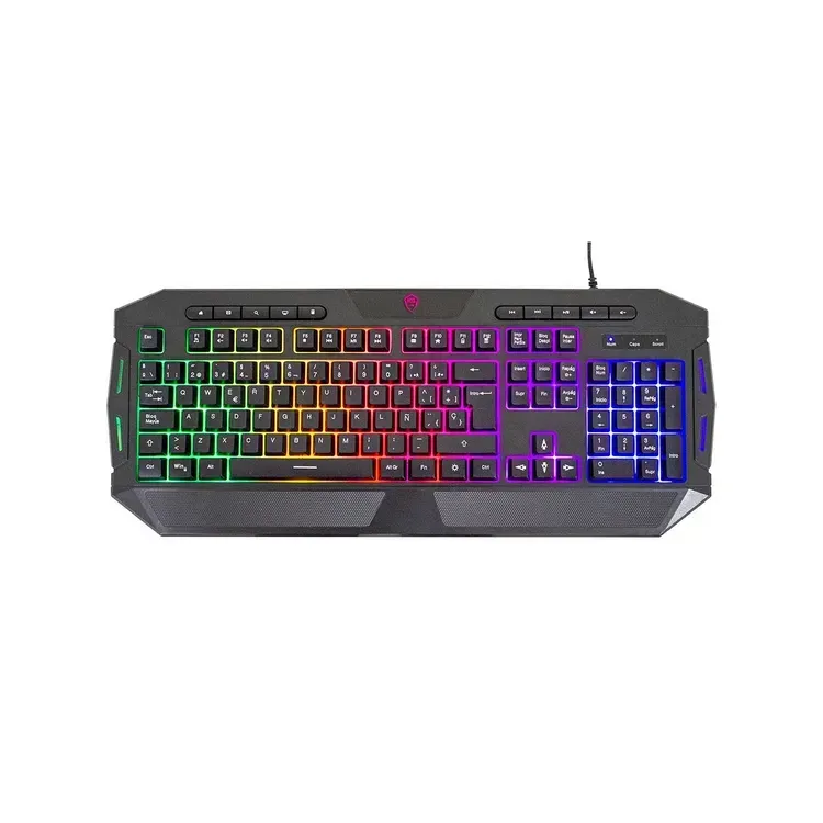 Combo Kalley Alámbrico Teclado + Mouse + Audífonos + PadMouse Gaming Negro