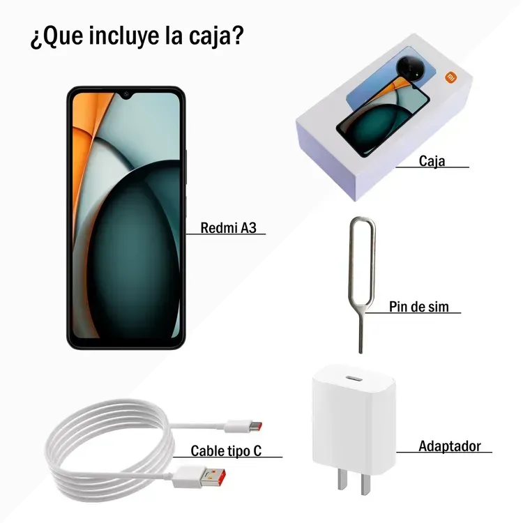 Celular Xiaomi Redmi A3 64GB 3 Ram + Smartwatch