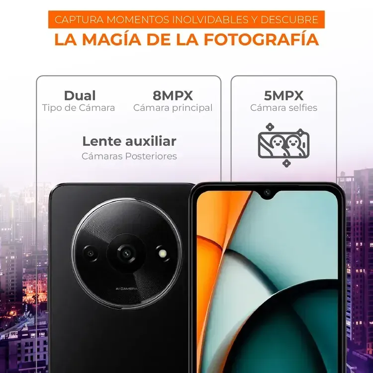 Celular Xiaomi Redmi A3 64GB 3 Ram + Smartwatch