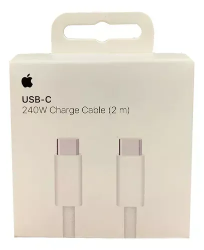 Cable APPLE USB‑C a USB-C (240W) de 2 Metros Blanco Original