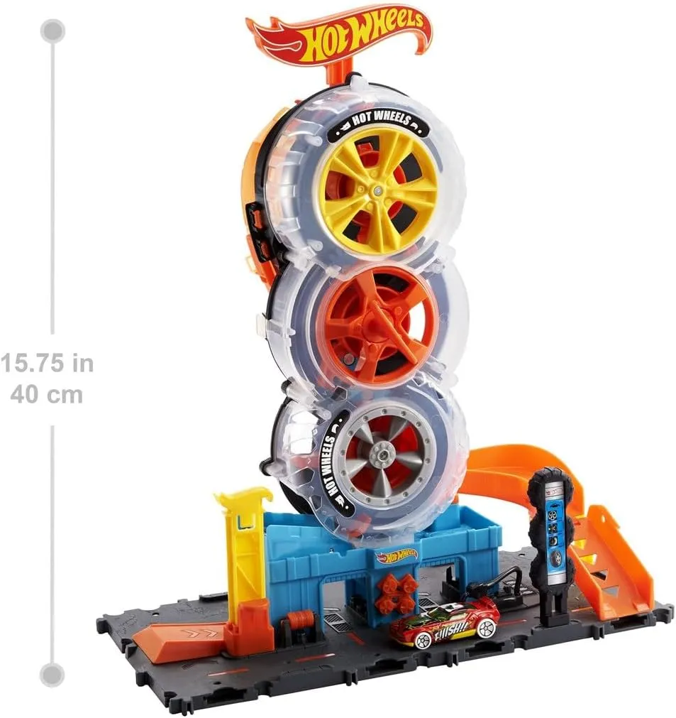 Hot Wheels City Pista Super Twist Tire Shop Mattel