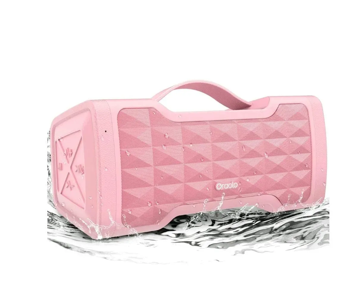 Parlante Rosa Con Sonido Estéreo Potente Impermeable IPX6