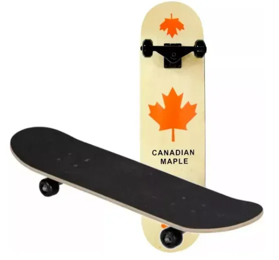 Tabla Skate Canadiense Hoja Roja