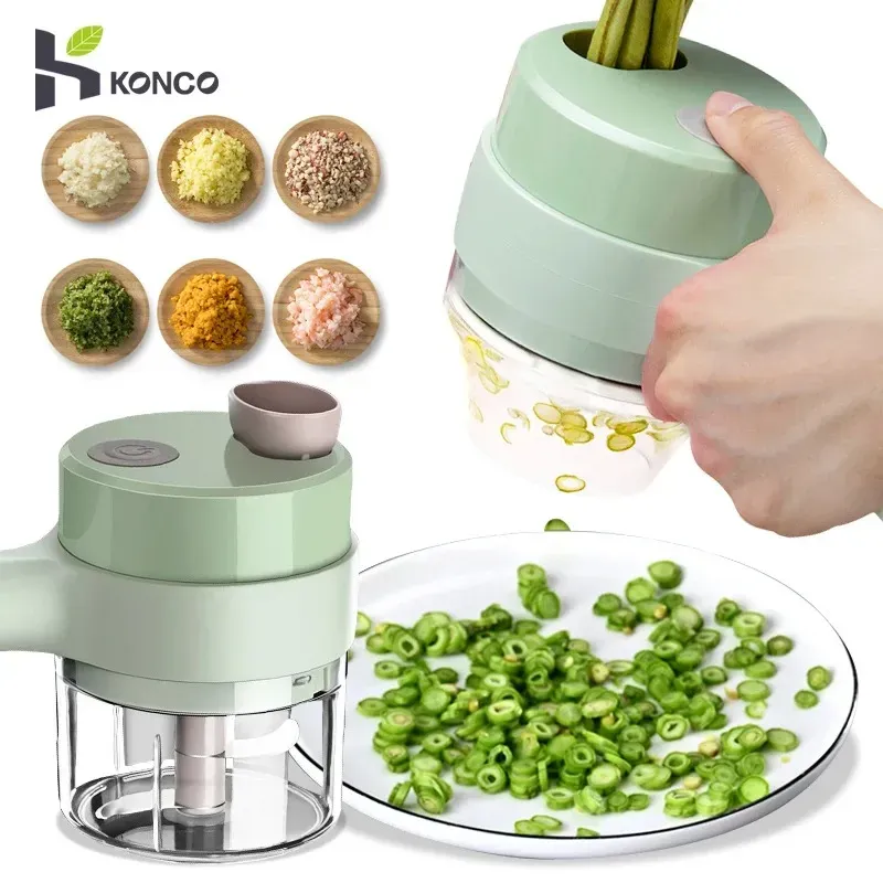 Picatodo Portatil Recargable Cocina Carnes Verduras