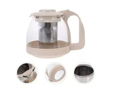 Jarra Infusor Colador Malla Para Té Café Aromática Tetera