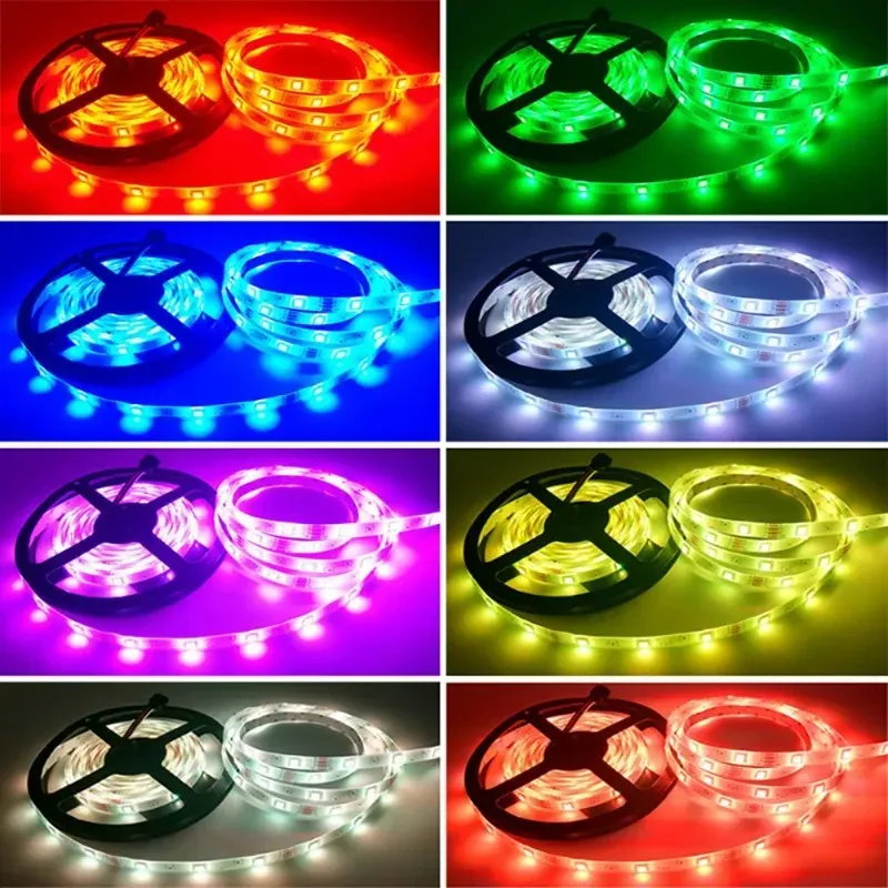 Cinta Led Tira Luces 5mts Rgb Multicolor Con Control 