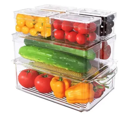 Organizador Nevera Cocina Set 7 Contenedores Con Tapa