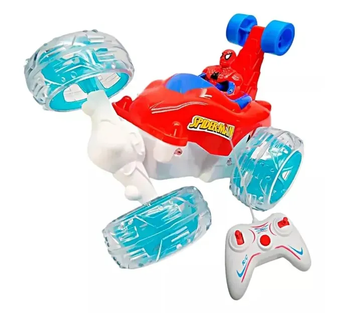 Carro Loco Spiderman Control Remoto Recargable