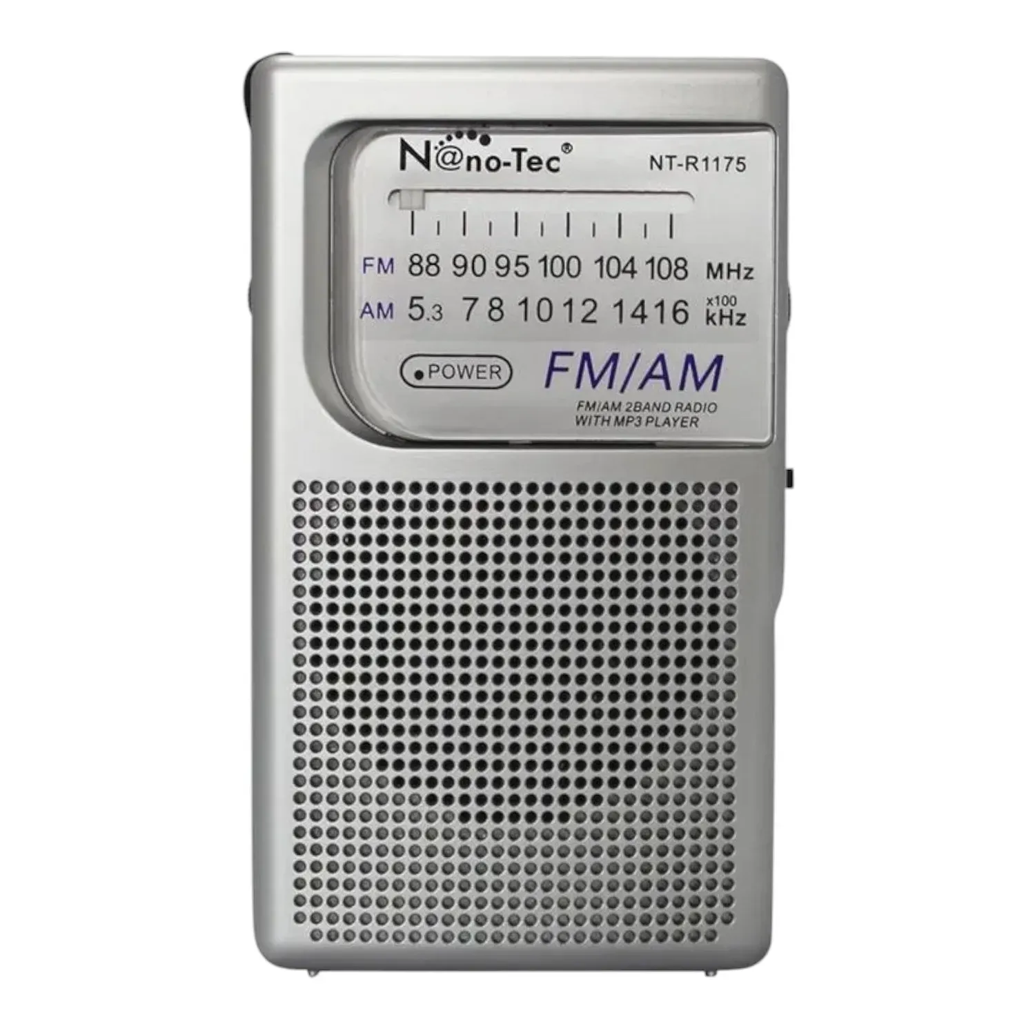 Radio Portatil AM FM Con Ranura USB Recargable