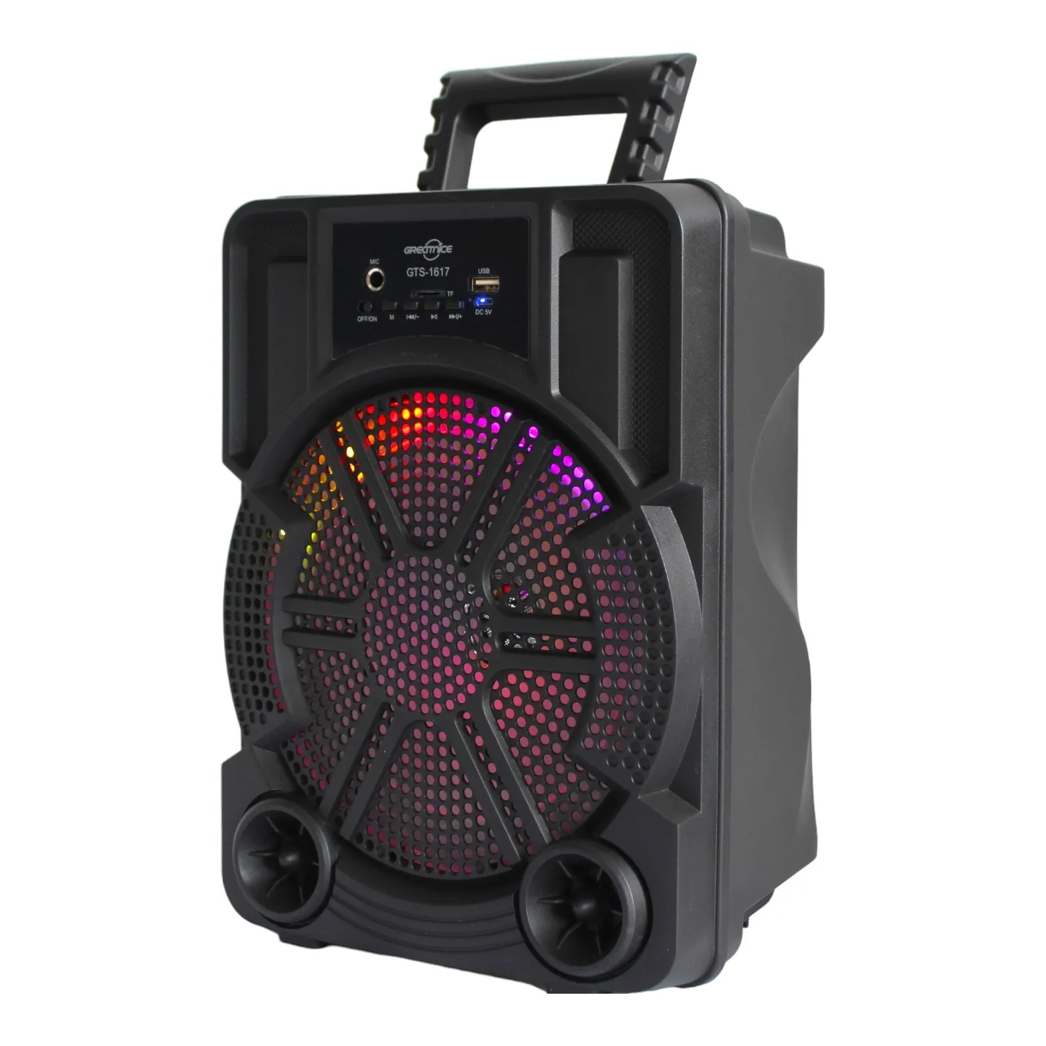 Altavoz Bluetooth Portatil con Luces LED y FM Radio