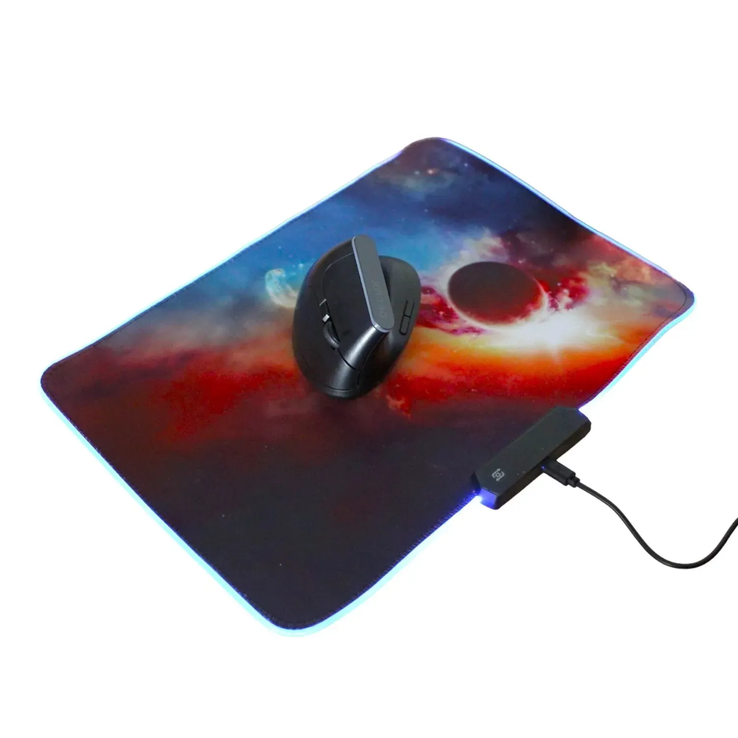 Mouse Pad Con Iluminacion RGB Y Superficie Suave