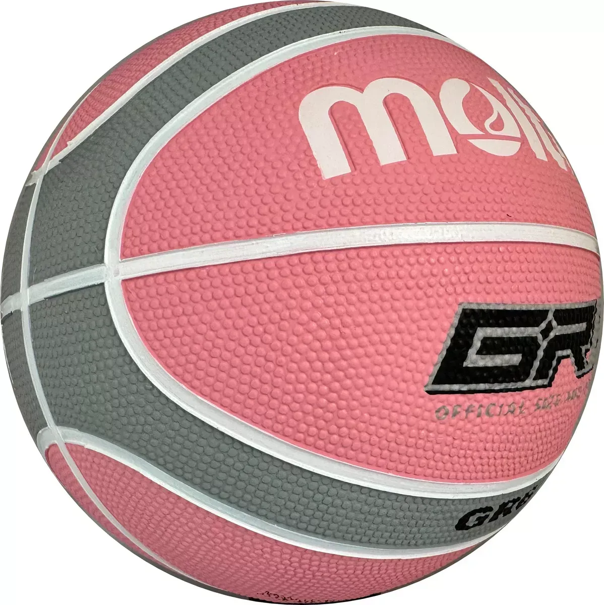 Balón De Baloncesto Molten Bgr6-12 Paneles #6 Caucho Color Rosa