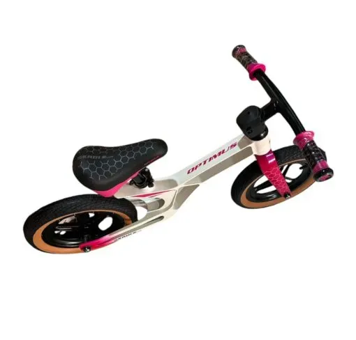 Bicicleta Balance Skadi Rin 12 Luxe Magnesio Blanco/Rosado