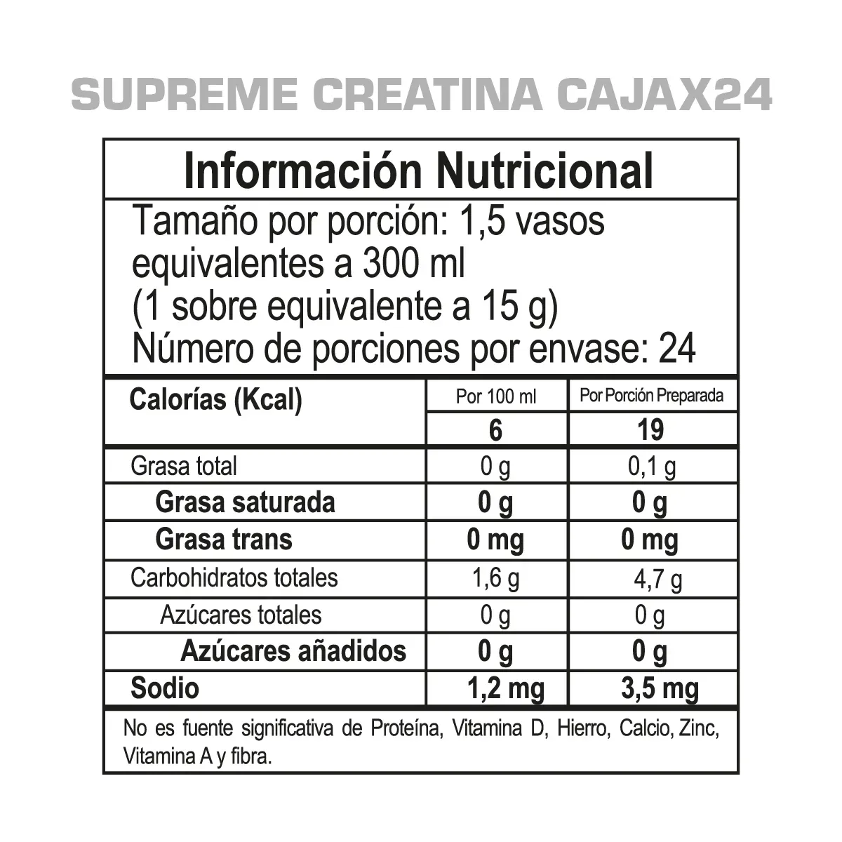 Supreme Creatina 15g Gmn