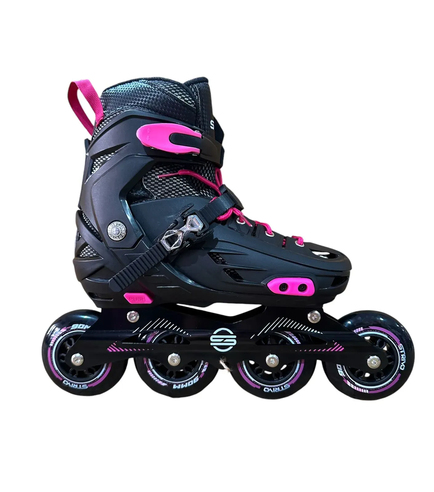 Patines Semiprofesionales Profit Alaska F1 Negro Rosado