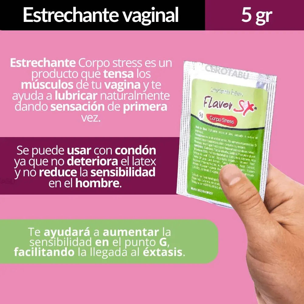 Kit x3 Lubricante Comestible + Estrechante + Retardante