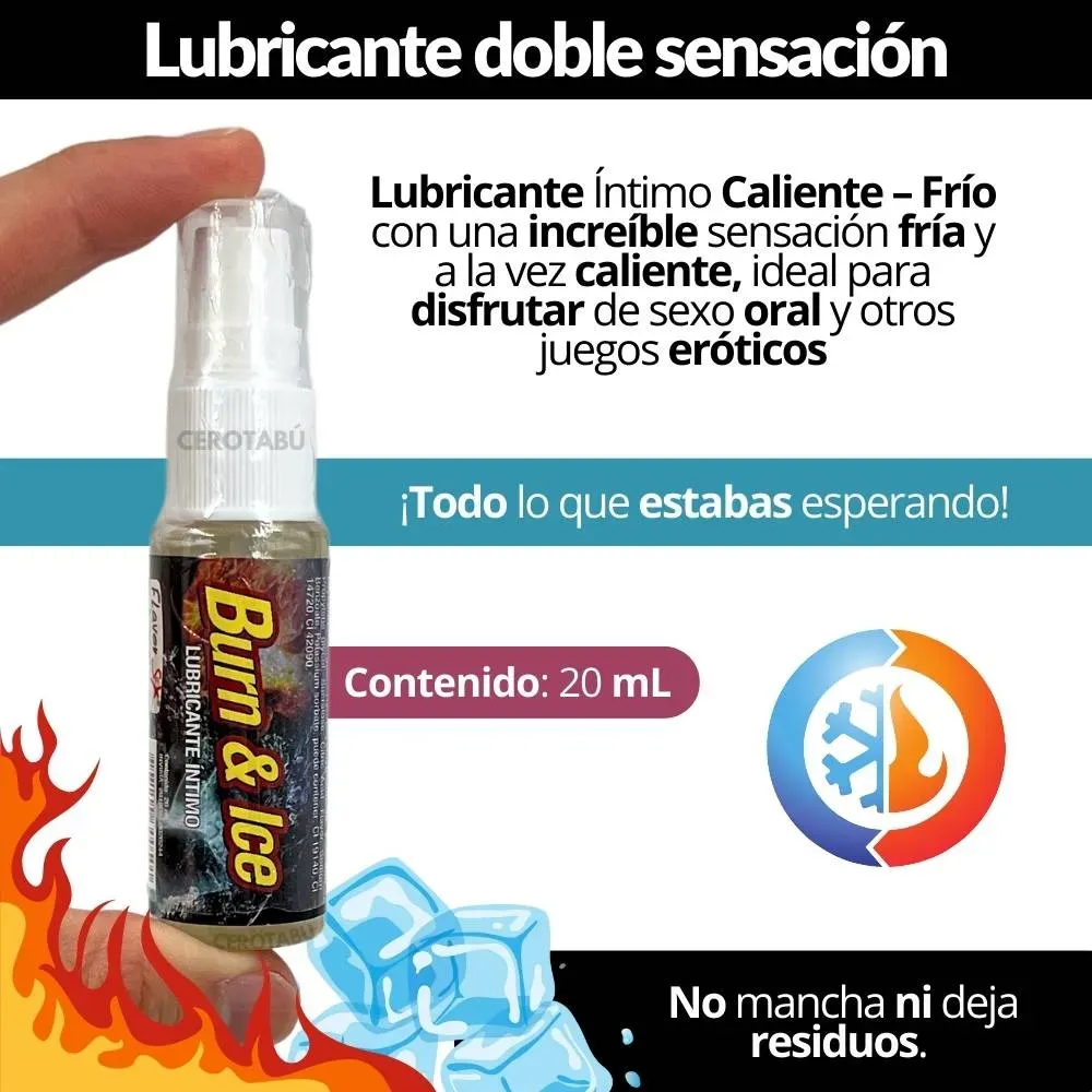 Lubricante Intimo Doble Sensación Frío Caliente 20ml 