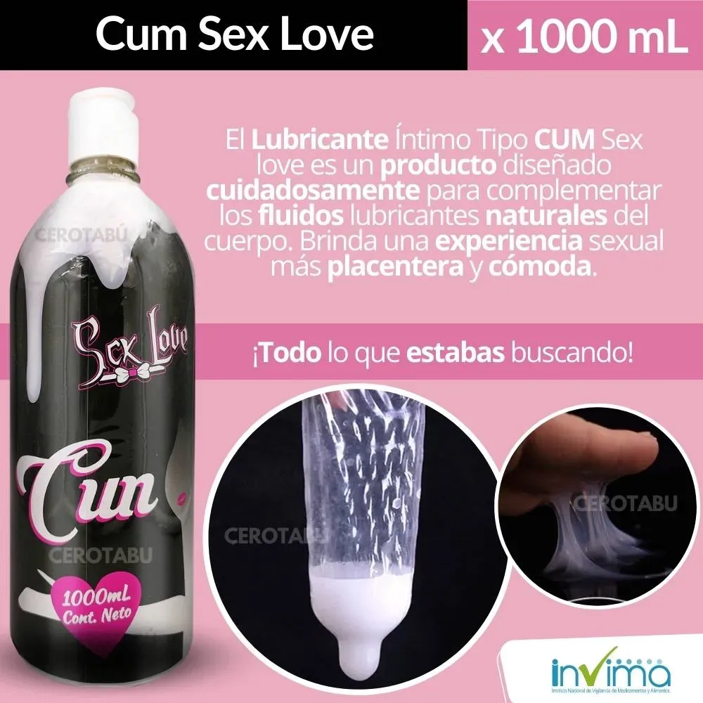 Lubricante Intimo Cum Simula Eyaculacion Mujer 1000 Ml