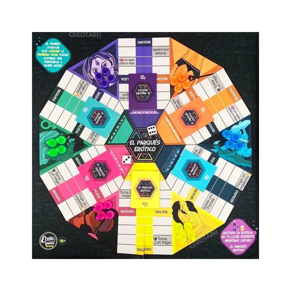 Juego De Mesa Erótico Para Adultos Parques Sexual 