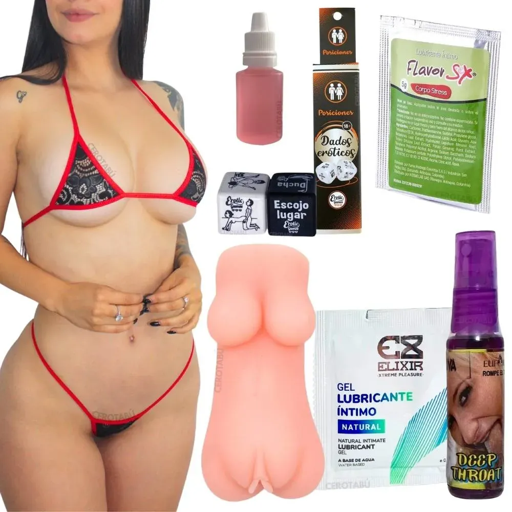 Kit Encoña Hombres 7 piezas Sexshop Juguete Sexual 