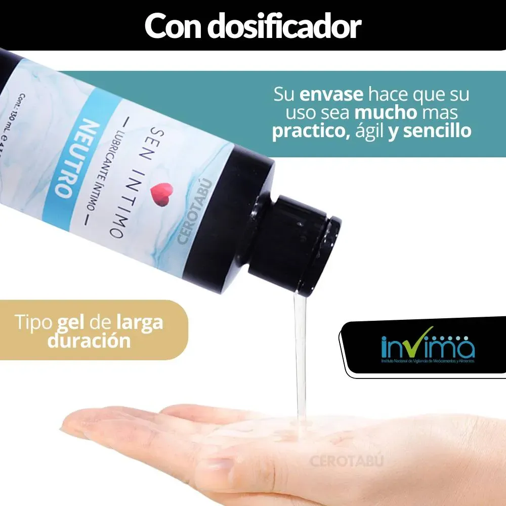 Lubricante Intimo Neutro Natural A Base De Agua 130 ml 