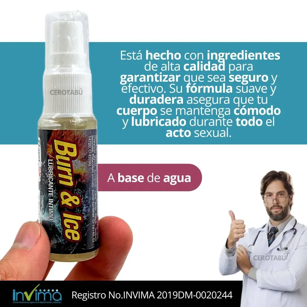 Lubricante Intimo Doble Sensación Frío Caliente 20ml 