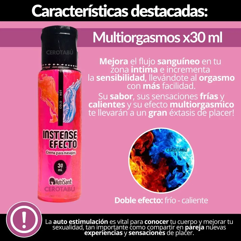 Lubricante Neutro + Aceite Multiorgasmos Doble Sensación