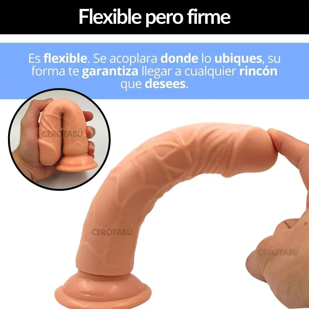 Dildo Consolador Pene Realista Premium Piel Ultra Suave 20 cm