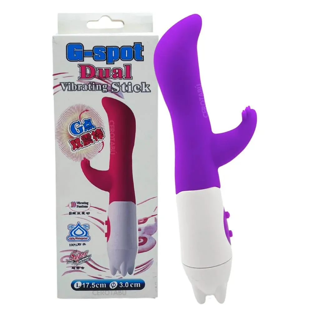 Vibrador Doble Consolador Clítoris Punto G Juguete Sexual 