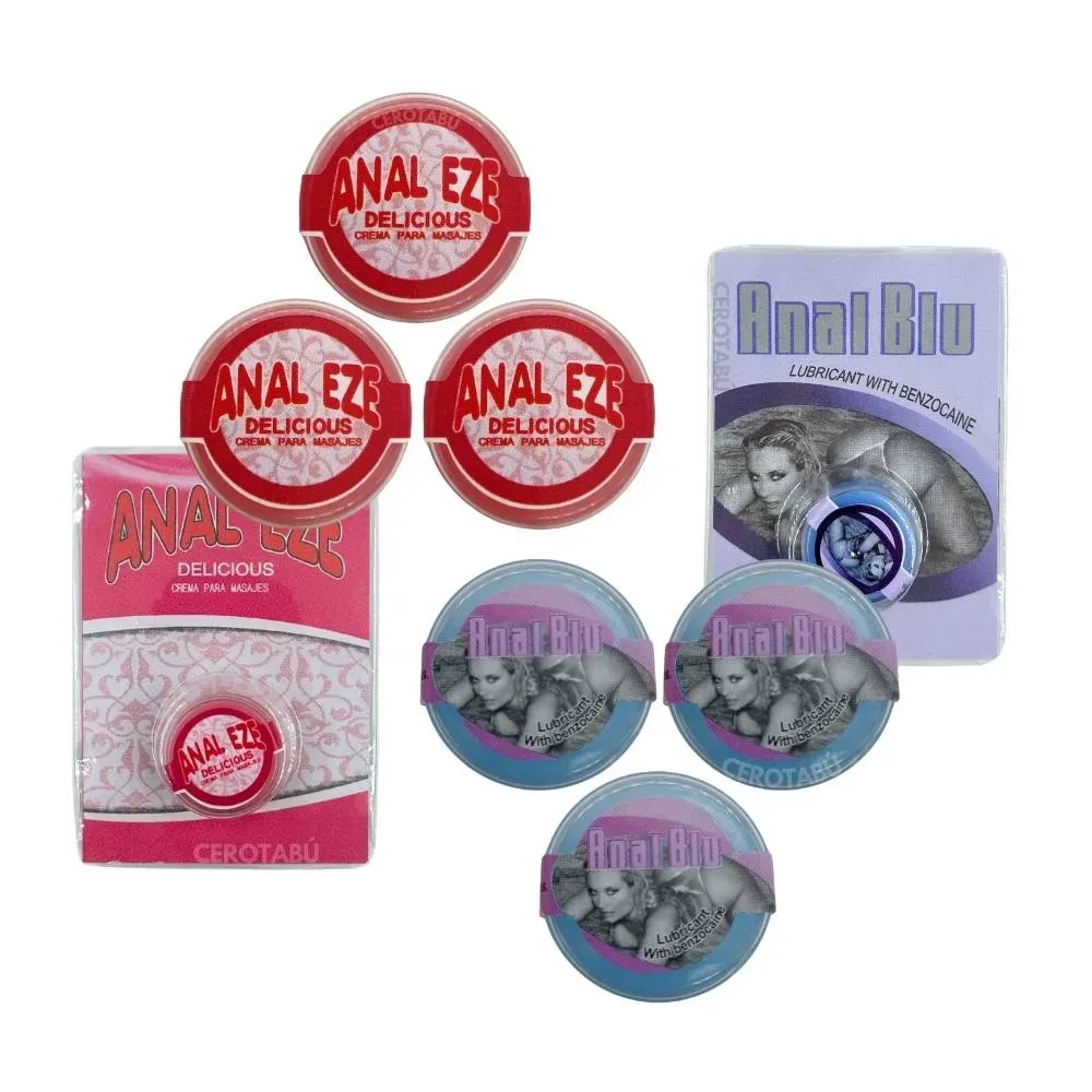 Kit x6 Lubricante Anal Dilatador Relajante Anal En Crema 