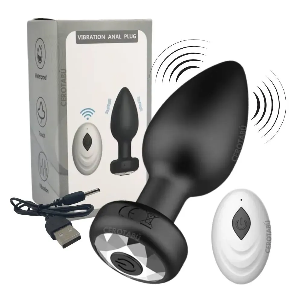 Plug Anal Vibrador Control A Distancia Masajeador Prostático