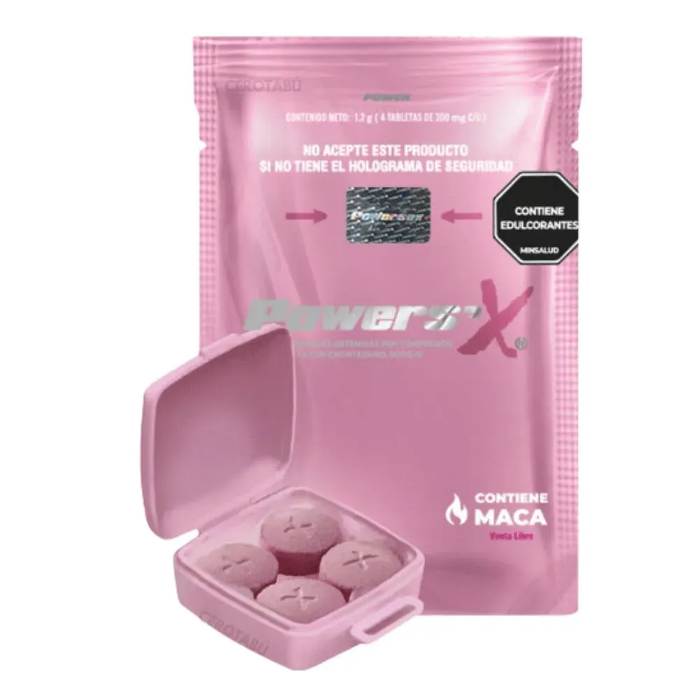 Potenciador Sexual Natural Femenino Energizante Power X x4 Unds