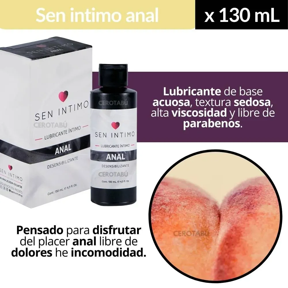 Lubricante Desensibilizante Dilatador Anestésico Anal Sen Intimo 130 ml