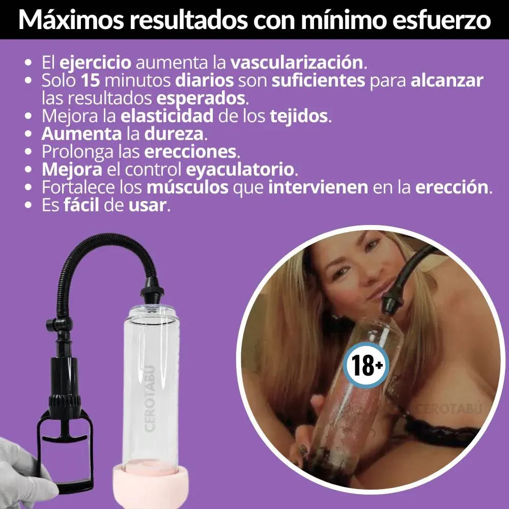 Bomba Succión Pene + Vagina + Potenciador +Lubricante + Feromonas