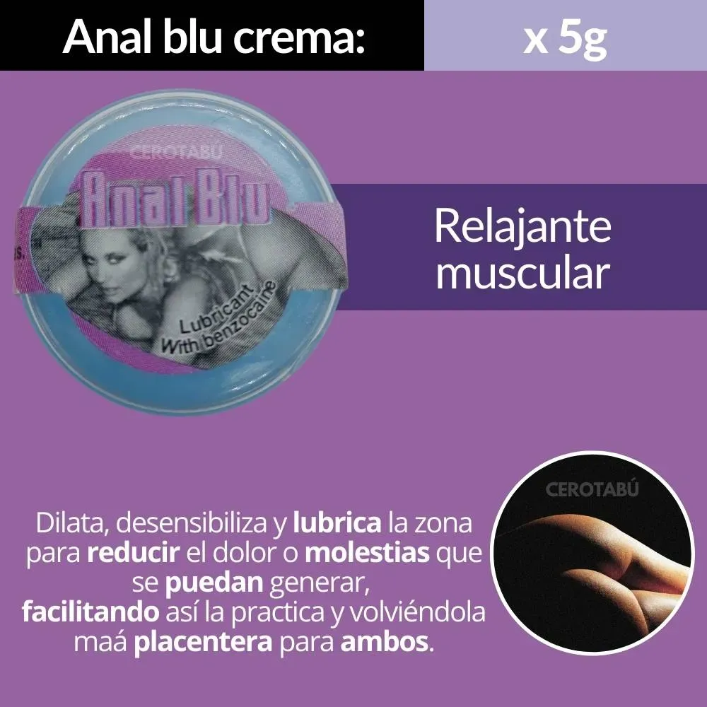 Kit x6 Lubricante Anal Dilatador Relajante Anal En Crema 