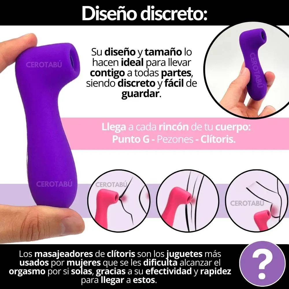 Vibrador Succionador De Clítoris Recargable Juguete Sexual