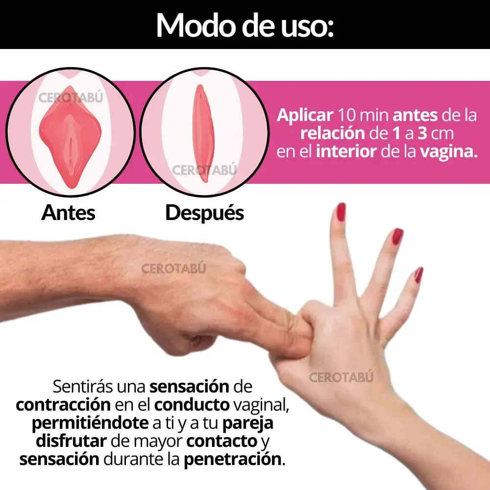 Lubricante Estrechante Vaginal Rejuvenecedor Contrae Músculos 15g