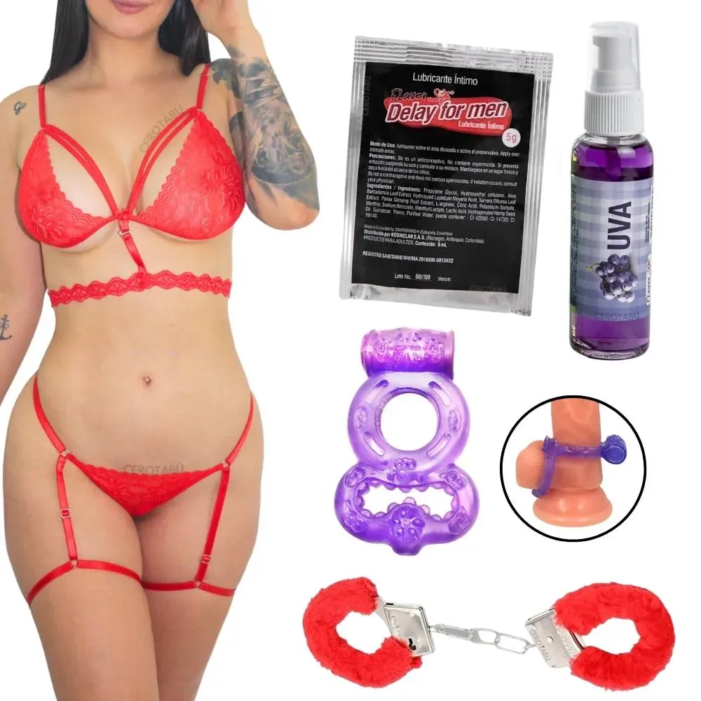 Kit Parejas Principiantes 5 Piezas Sexshop Juguetes Sexuales