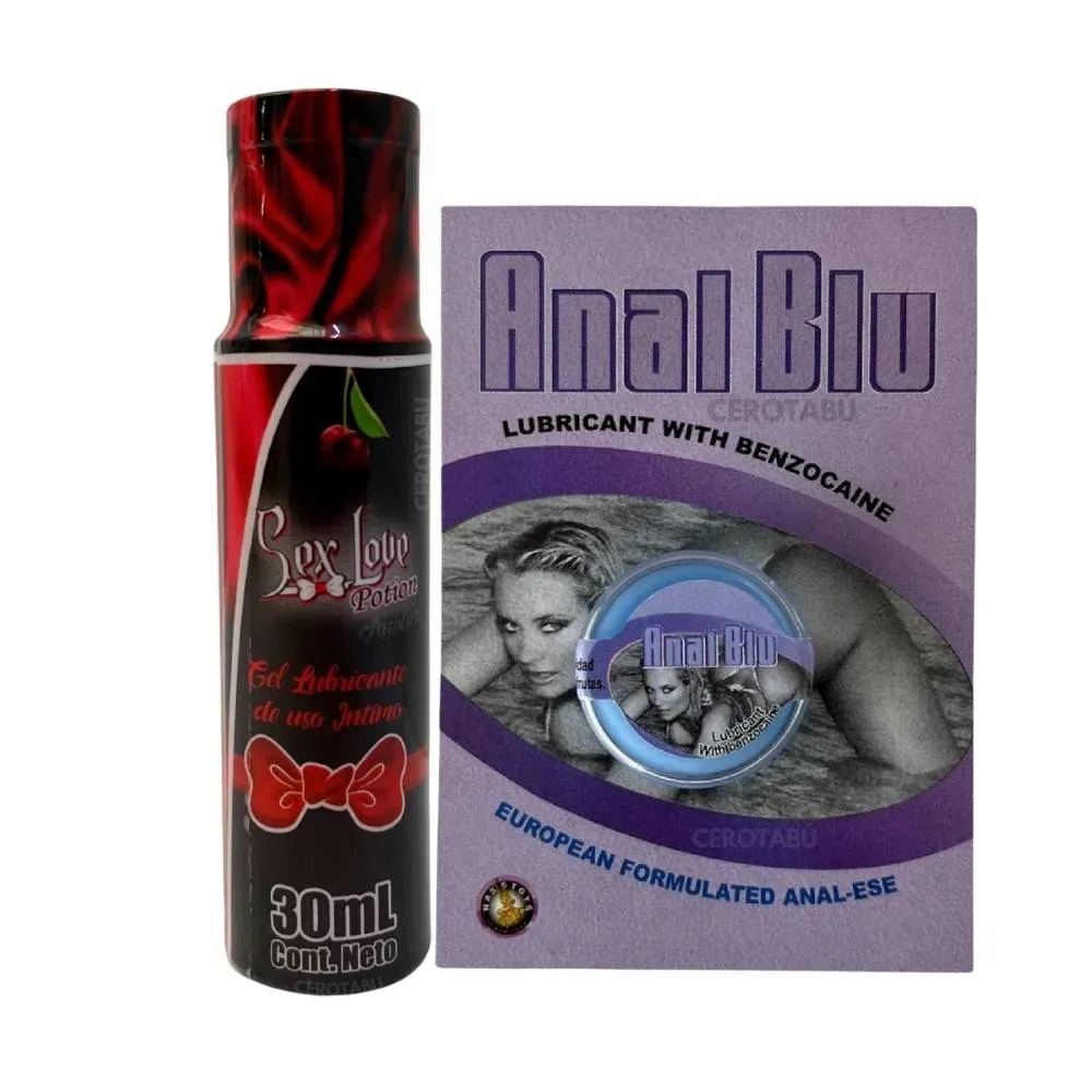 Lubricante Anal Gel 30 Ml + Crema Anal 5g Dilatadores Anales