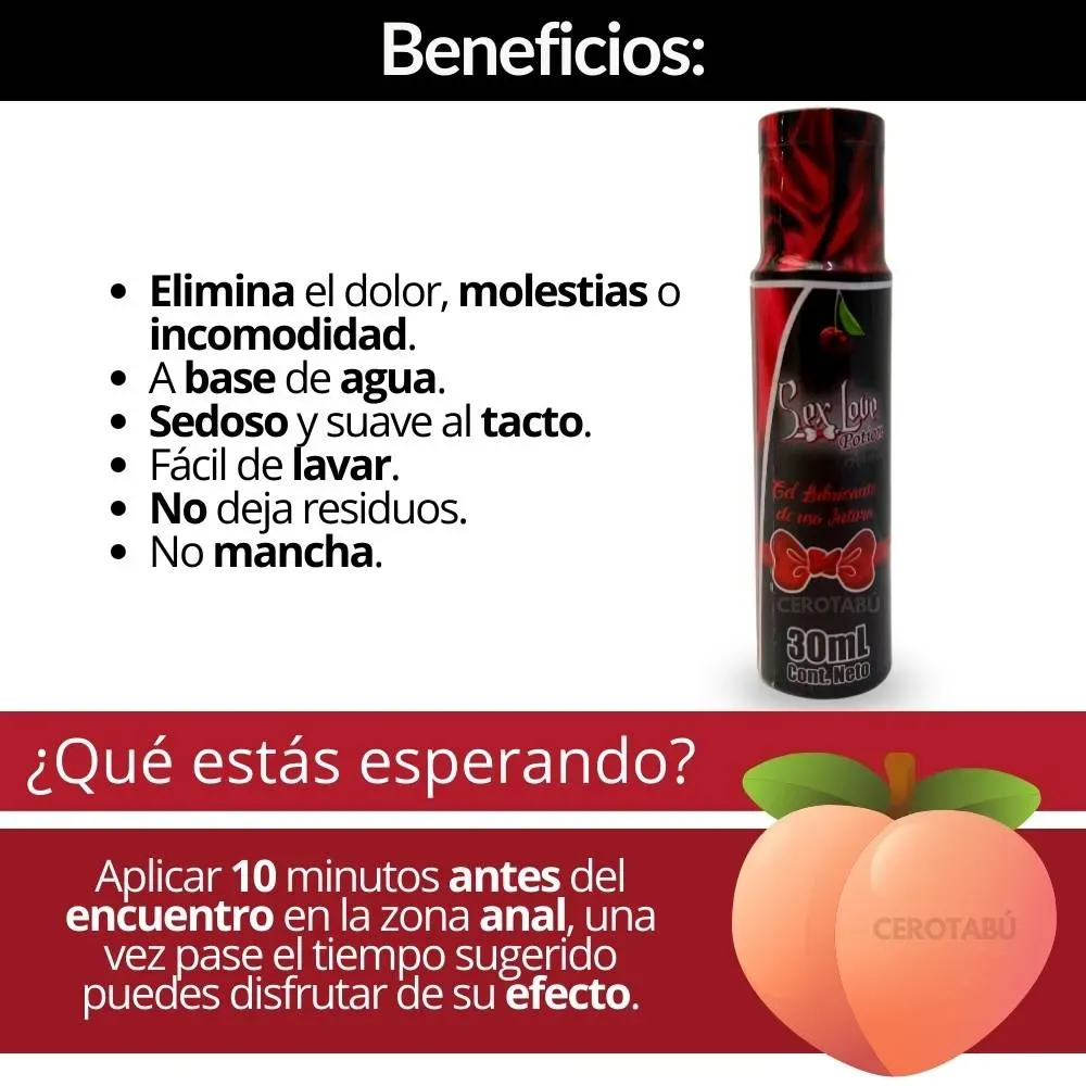 Lubricante Anal 30 Ml + Multiorgasmo 30 Ml